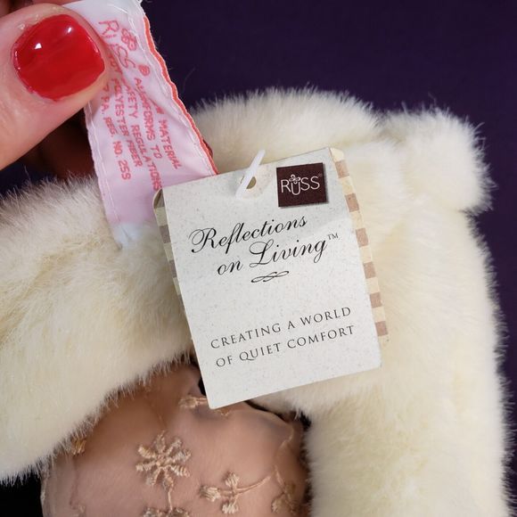 Russ Plush Teddy Bear Lil Creampuff #4545 7" Stuffed Animal w/Tags - Picture 6 of 8